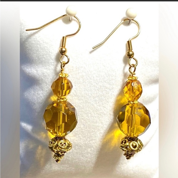 ARTISAN Evening Splendor Amber Earrings - Picture 1 of 2